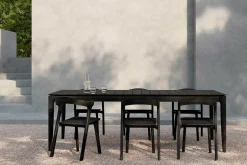 Outdoor Stuhl Bok Teak schwarz