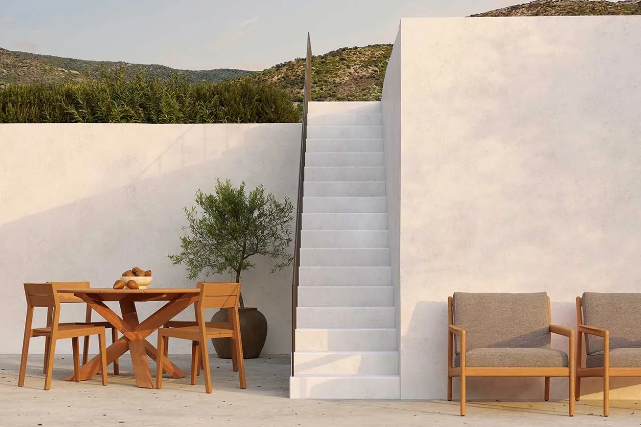 Outdoor Stuhl EX 1 Teak massiv