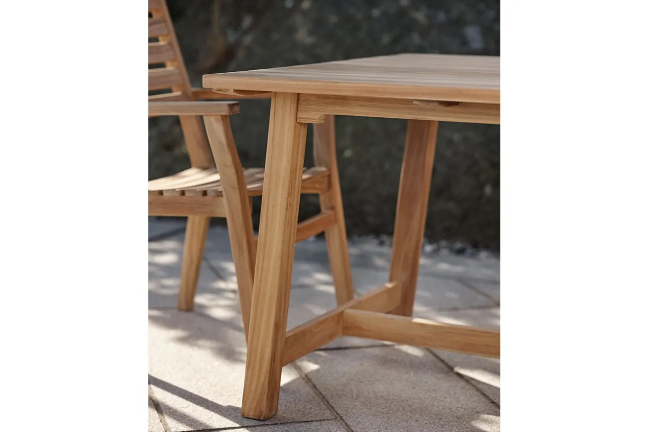 Outdoortisch Keros Teak natur 160 cm