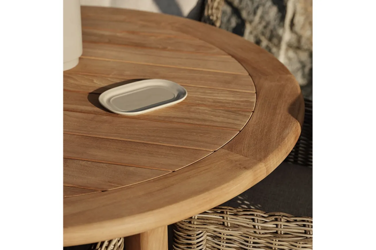 Outdoortisch Lilja Teak natur D 165cm