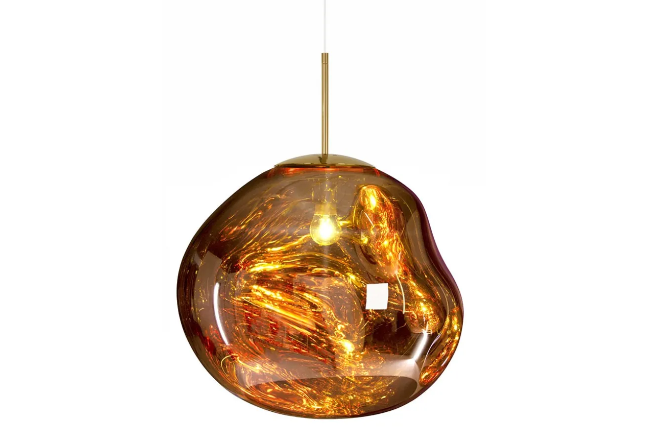 Pendelleuchte Melt Gold klein