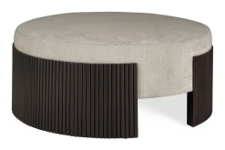 Pouf Roller Max Mahagoni braun D 85 cm