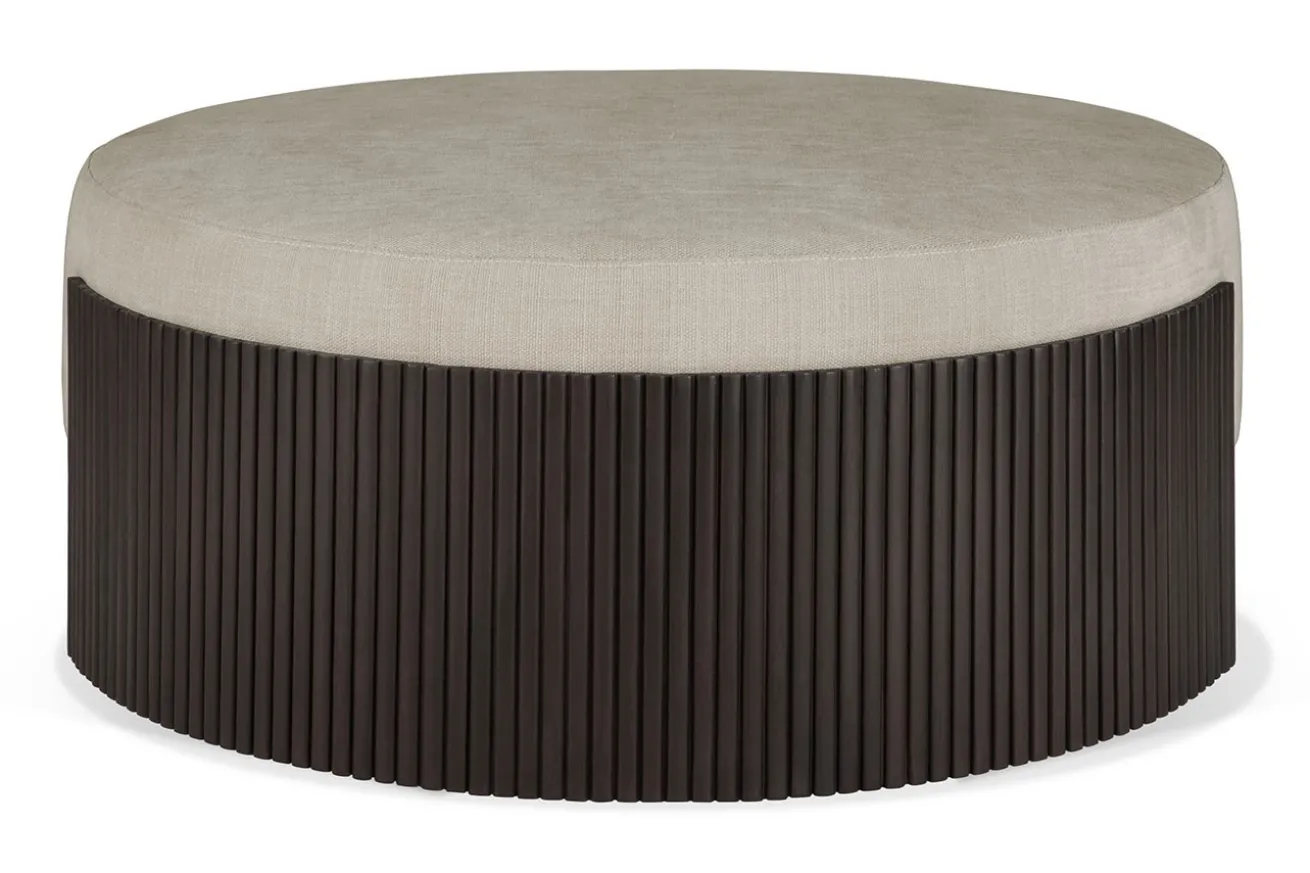 Pouf Roller Max Mahagoni braun D 85 cm