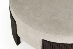 Pouf Roller Max Mahagoni braun D 85 cm