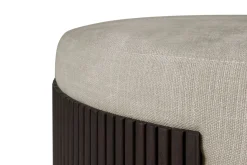 Pouf Roller Max Mahagoni braun D 85 cm