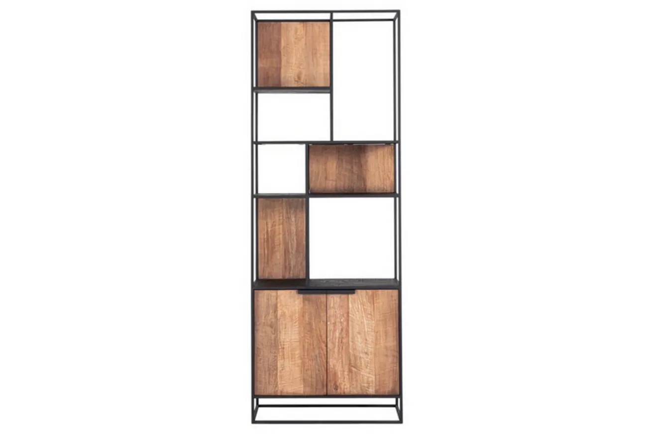 Regal Cosmo Teak Metall 220x80 cm