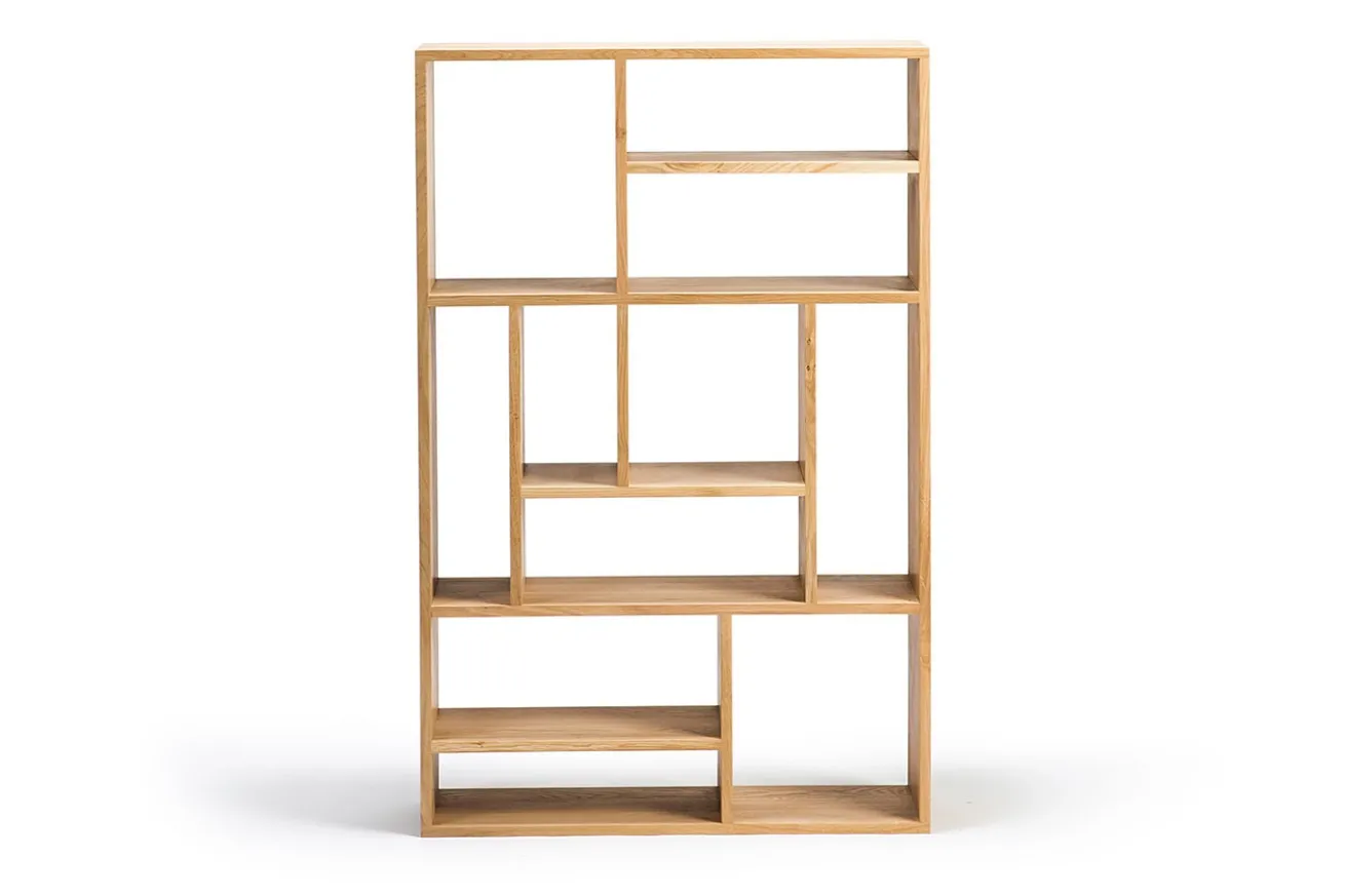 Regal M Eiche massiv H 139 cm