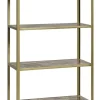 Regal Metall Marmor antik gold