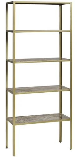 Regal Metall Marmor antik gold