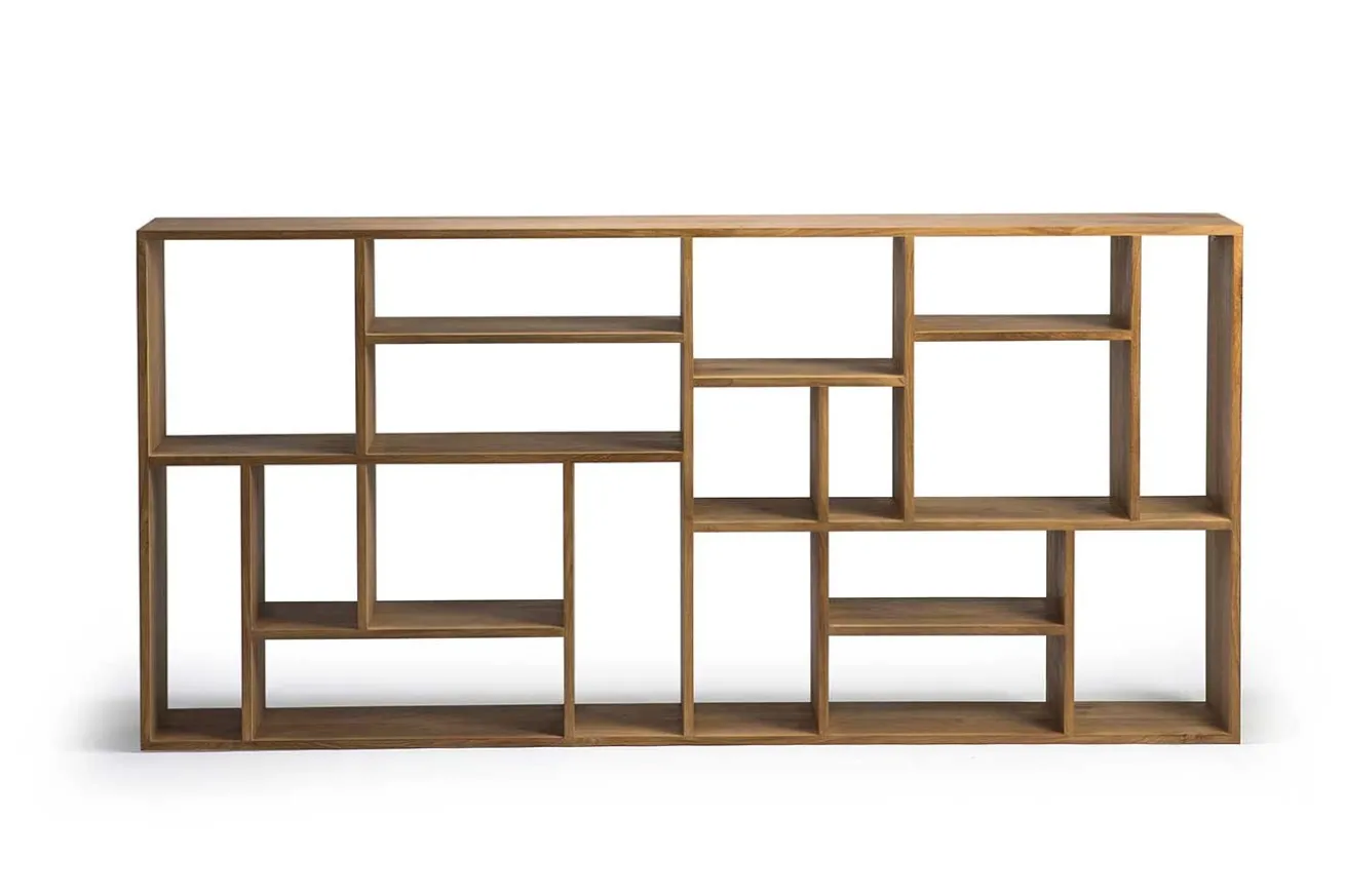 Regal M Teak massiv H 219 cm
