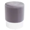 Samthocker Cherry hellgrau D 35 cm