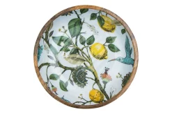 Schale Lemon Bird Mangoholz D 38 cm