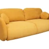 Schlafsofa Siena Stoff orangegelb