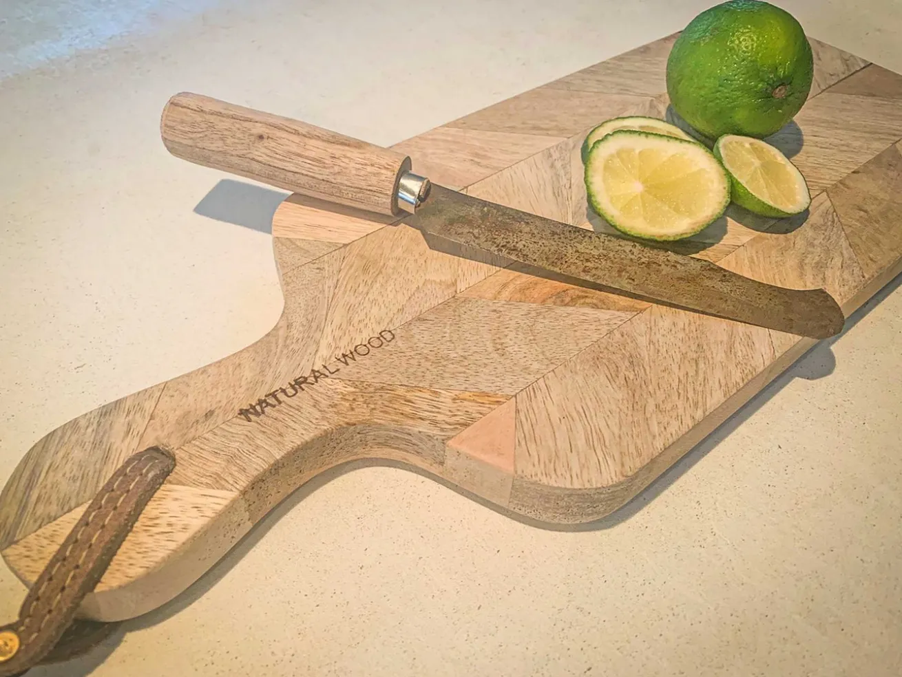 Schneidebrett Holz l 56 cm