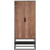 Schrank Cosmo Teak Metall 180x80 cm