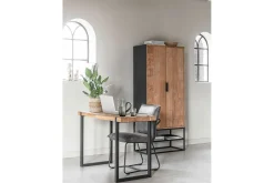Schrank Cosmo Teak Metall 180x80 cm