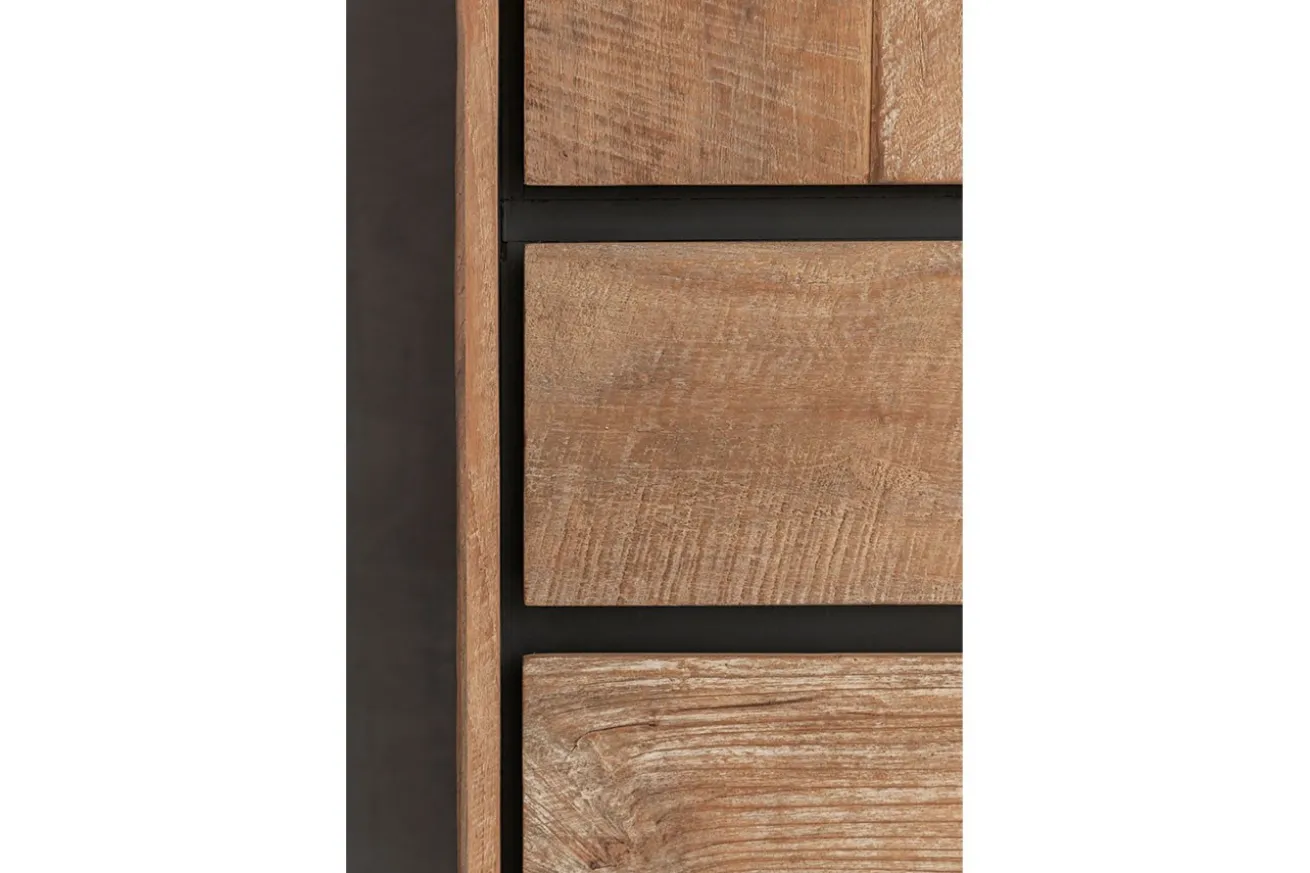 Schrank Metropole Teak Metall 210x100 cm