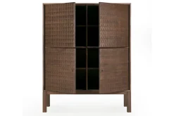 Schrank Sono Teak lackiert B 116 cm