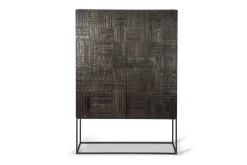Schrank Tabwa Teak massiv H 180 cm