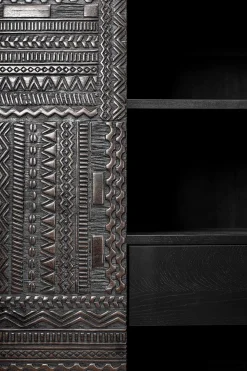Schrank Tabwa Teak massiv H 180 cm