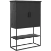 Schrank Timeless Black Teak schwarz B 90 cm