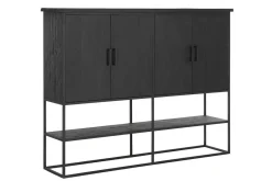 Schrank Timeless Black Teak schwarz B 180 cm