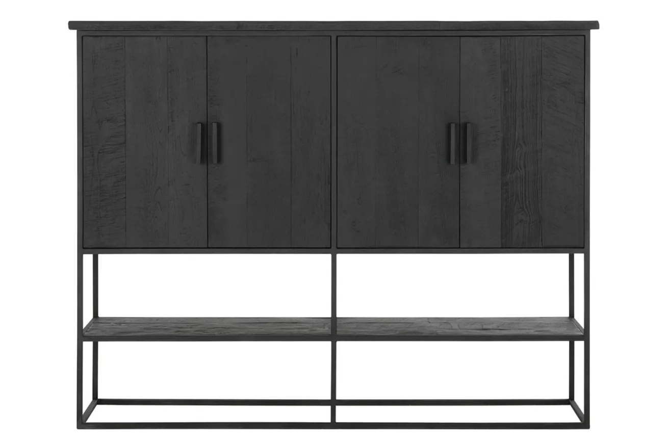 Schrank Timeless Black Teak schwarz B 180 cm