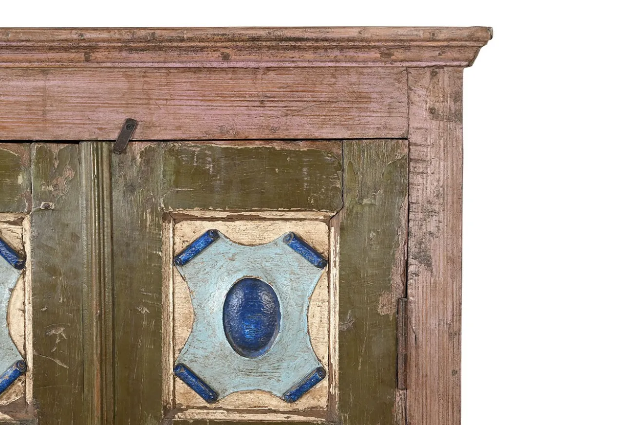 Schrank Vintage rosa grün