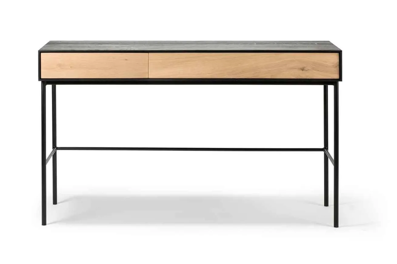 Schreibtisch Blackbird Eiche massiv B 127 cm
