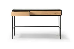 Schreibtisch Blackbird Eiche massiv B 127 cm