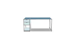 Schreibtisch blau B 174 cm