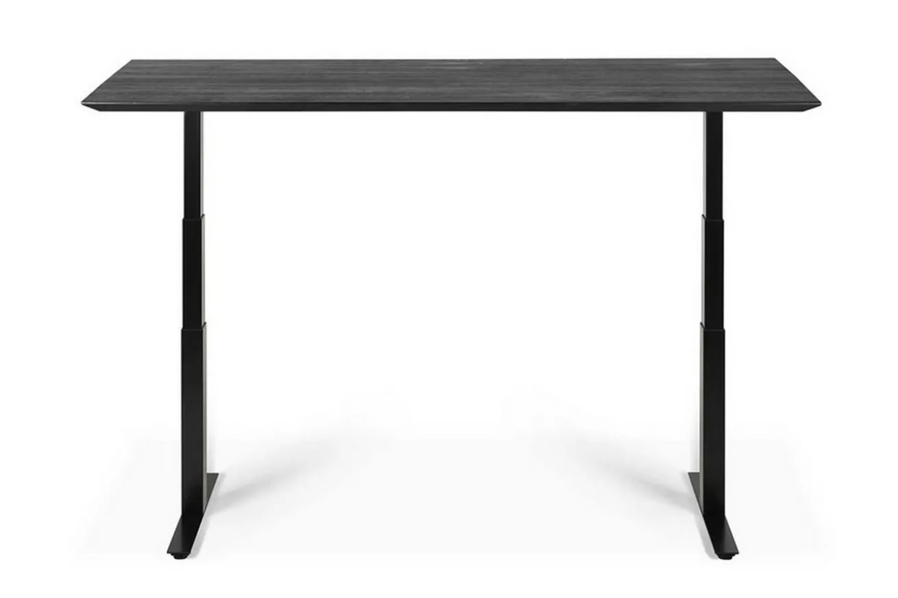 Schreibtisch Bok höhenverstellbar schwarz B 140 cm