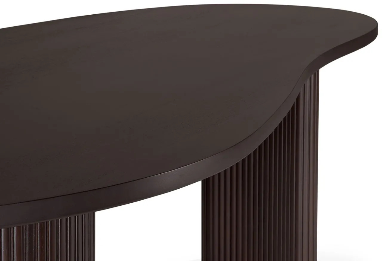 Schreibtisch Boomerang Mahagoni B 200 cm