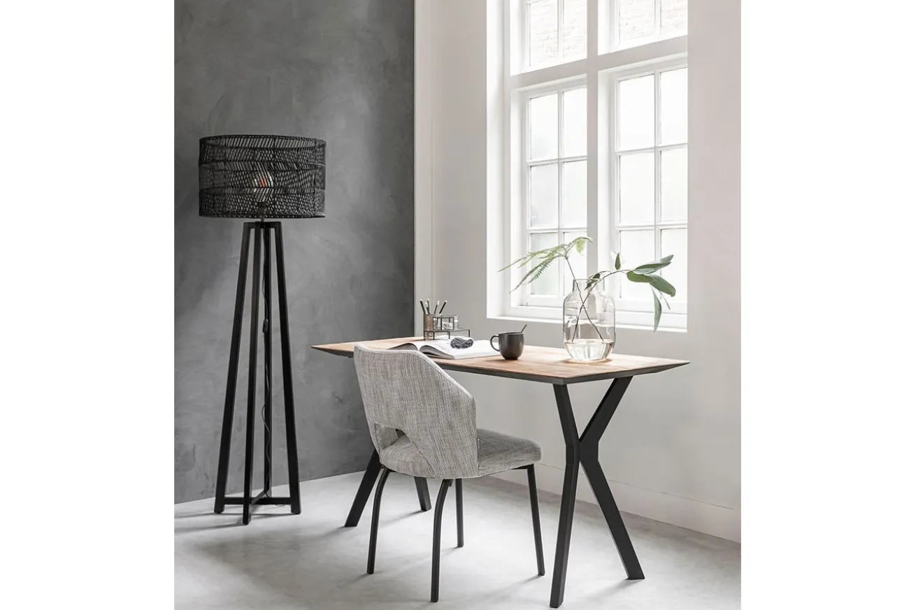Schreibtisch Metropole Teak Metall B150 cm