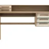 Schreibtisch Origami Eiche natur creme B 135 cm