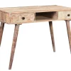 Schreibtisch 70ties Bastler Mangoholz weiss