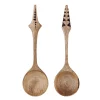 Servierlöffel Set Hand Craved Mango natur