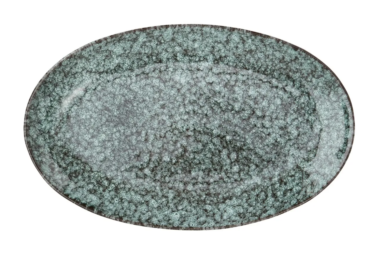Servierplatte Keramik oval B 42 cm