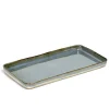 Servierplatte Terres de Reves hellblau B 37cm