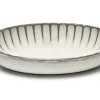 Servierschale Inku oval weiss klein