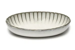 Servierschale Inku oval weiss klein