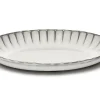 Servierschale Inku oval weiss gross