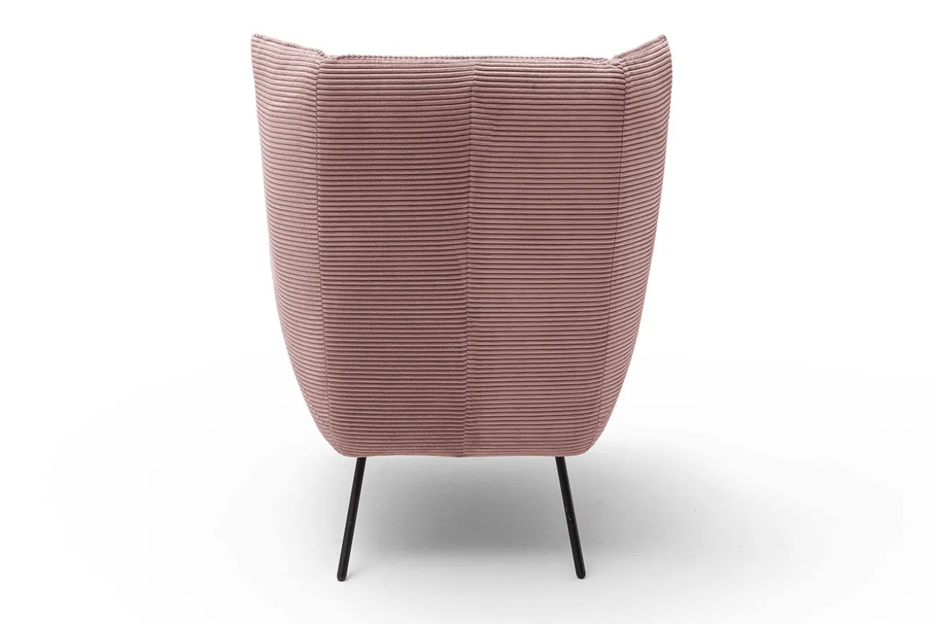 Sessel Evelin Cord rosa