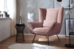 Sessel Evelin Cord rosa
