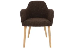 Sessel Flaminia Stoff braun