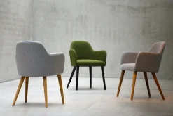 Sessel Flaminia Stoff grau