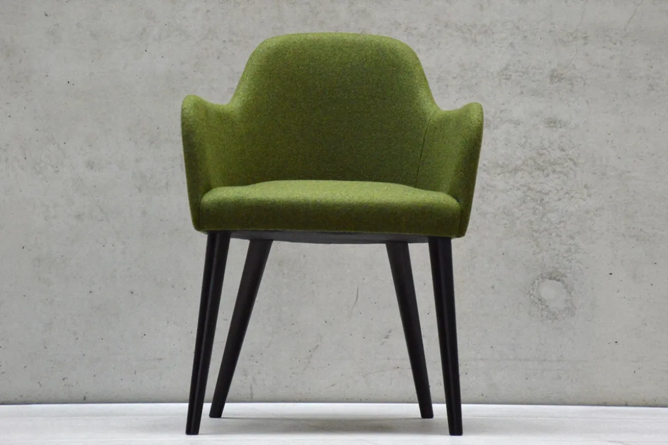 Sessel Flaminia Stoff grün