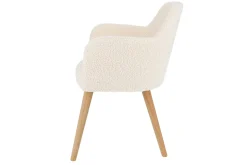 Sessel Flaminia Stoff weiß