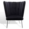 Sessel Gaia Calice Samt blau