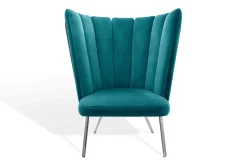 Sessel Gaia Calice Samt petrol